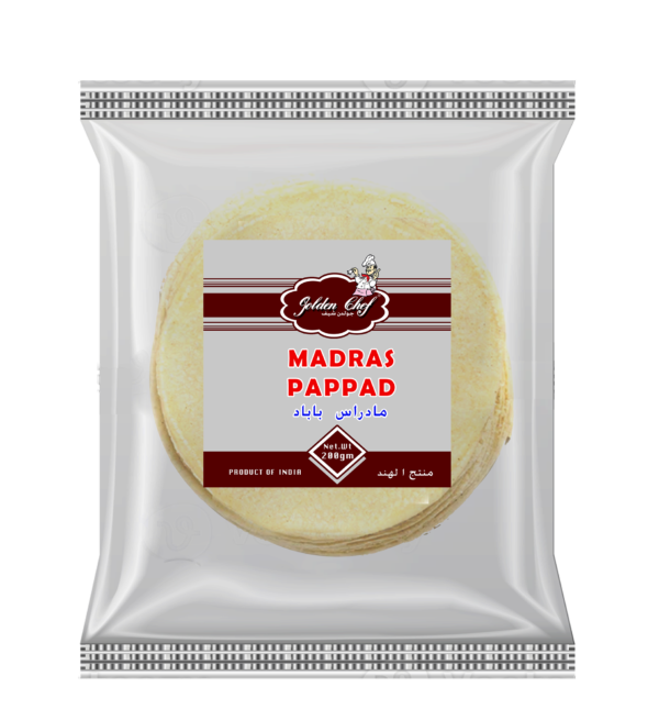 GOLDEN CHEF  MADRAS PAPPADAM 200GM