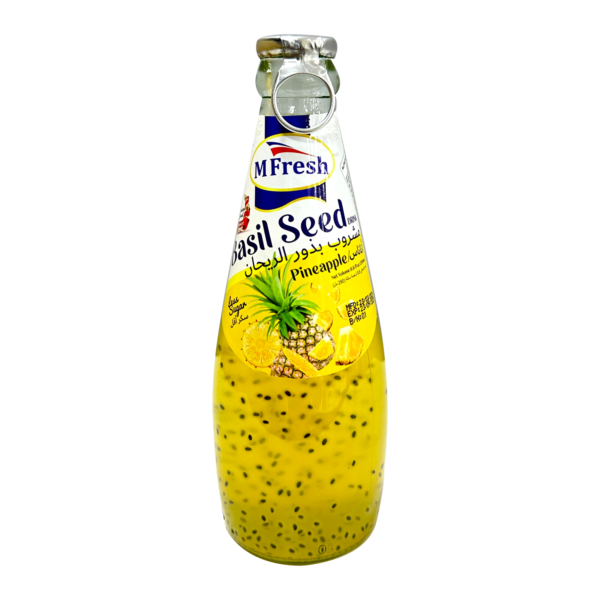 M FRESH BASIL  SEED DRINK 24X290ML-PNAPPL
