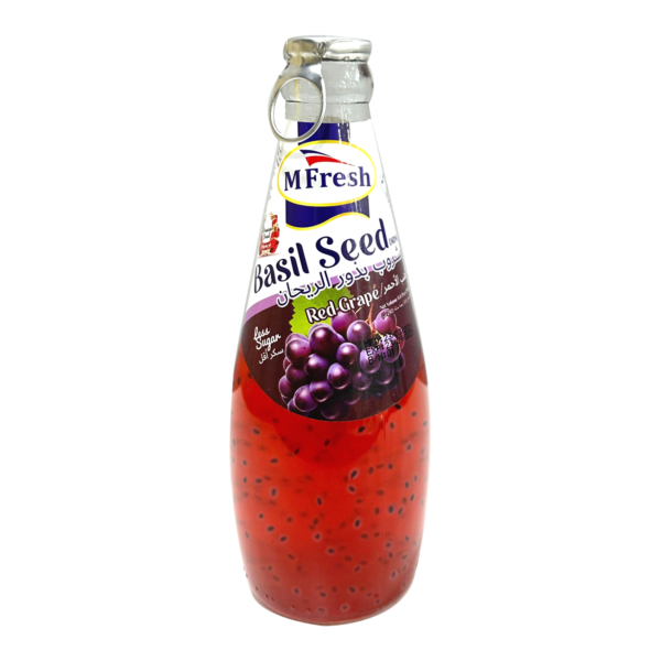 M FRESH BASIL  SEED DRINK 24X290ML-GRAPE