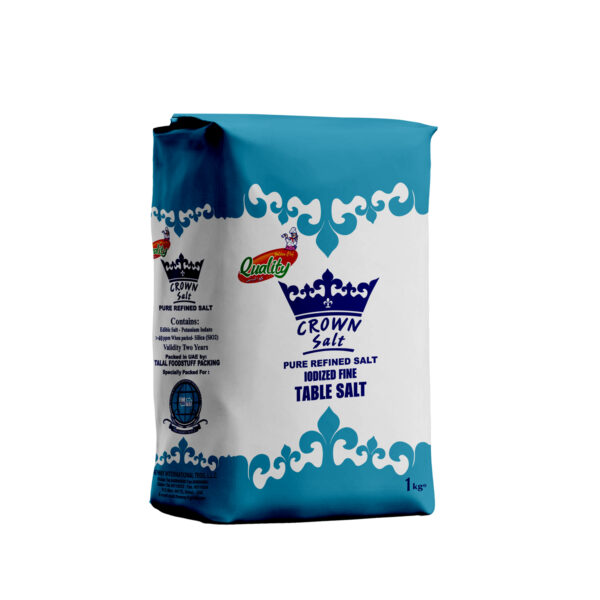 CROWN IODIZED  SALT 1KG