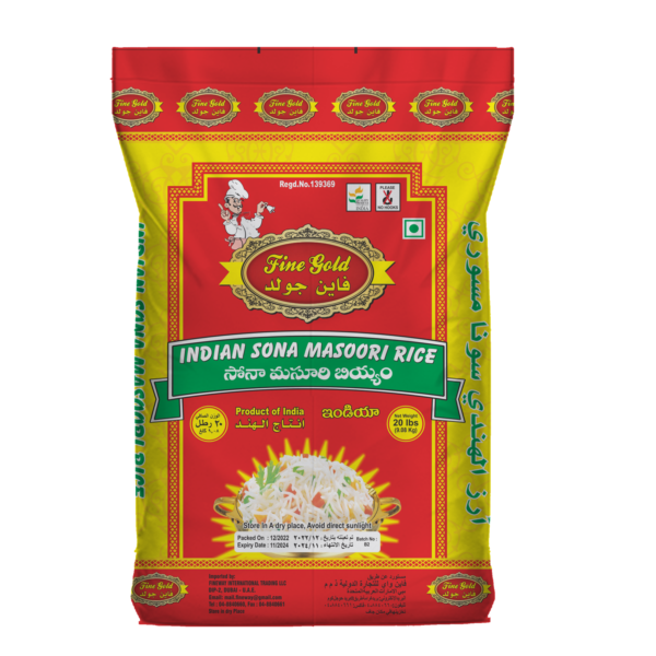 FINE GOLD  SONAMASOORI 20LBS