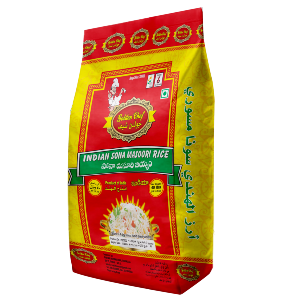 GOLDEN CHEF  SONAMASOORI RICE 40LBS