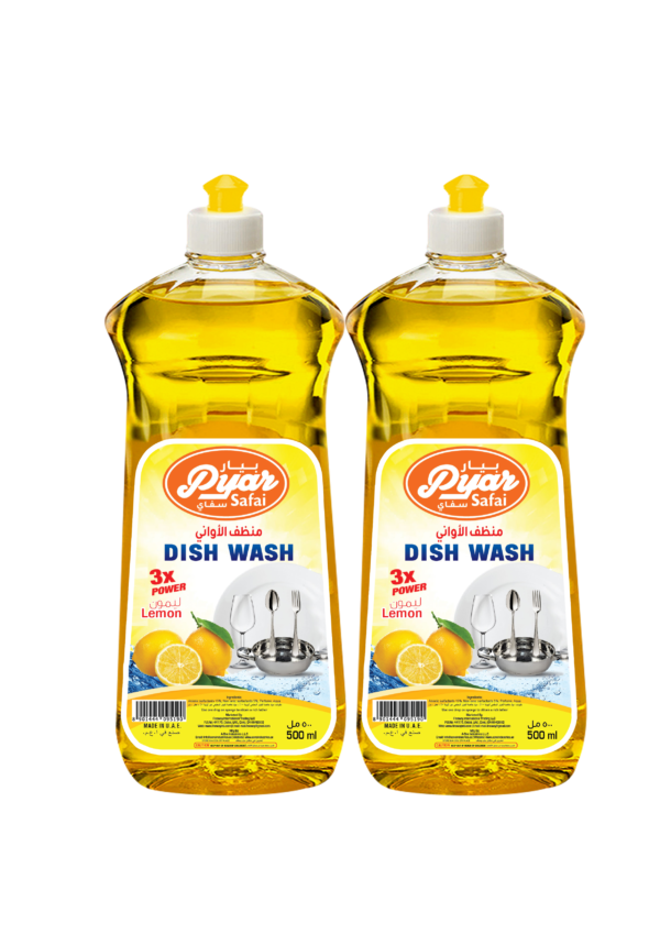 PYAR SAFAI  DISHWASH 2X500ML-LEMON