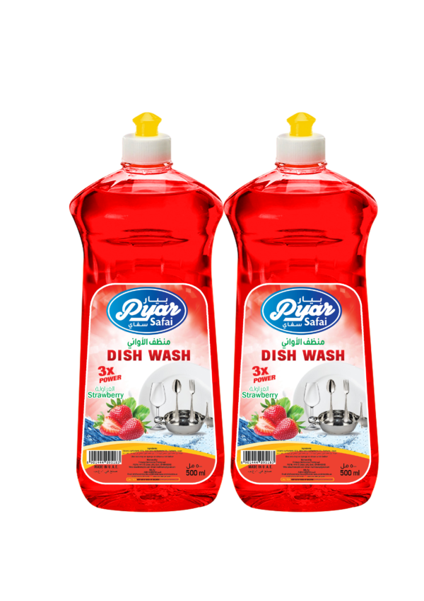 PYAR SAFAI  DISH WASH 2X500ML-STRAWBERRY